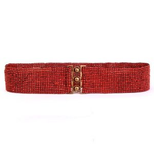 Erik & Mike Beaded Belt Coral